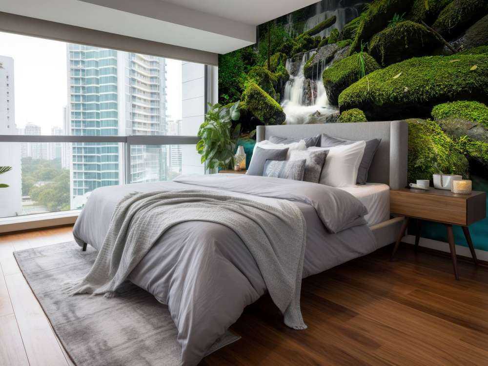 Wasserfall in einen Dschungel