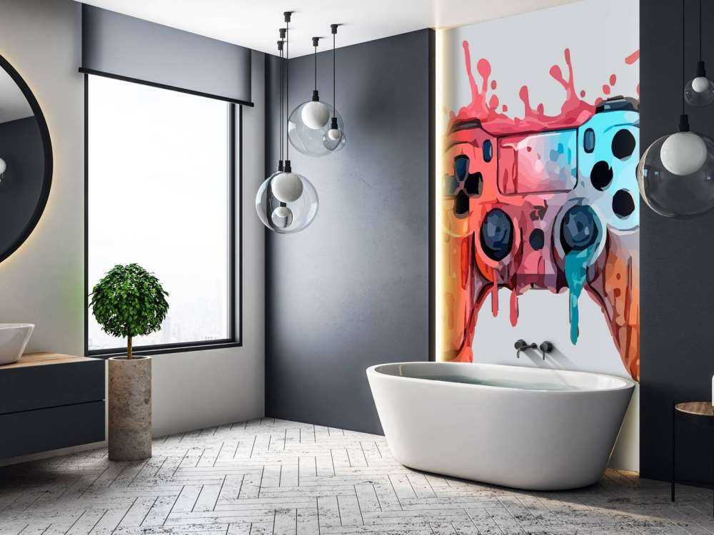 Aquarell Gamer Splash