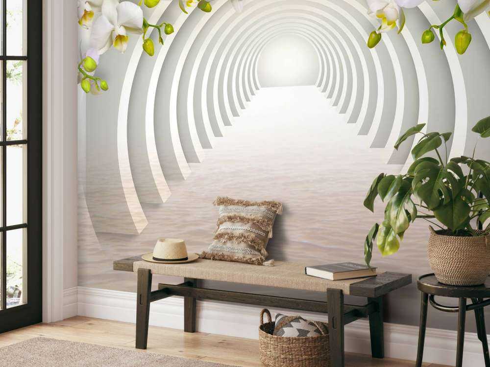 Tunnel mit Orchideen