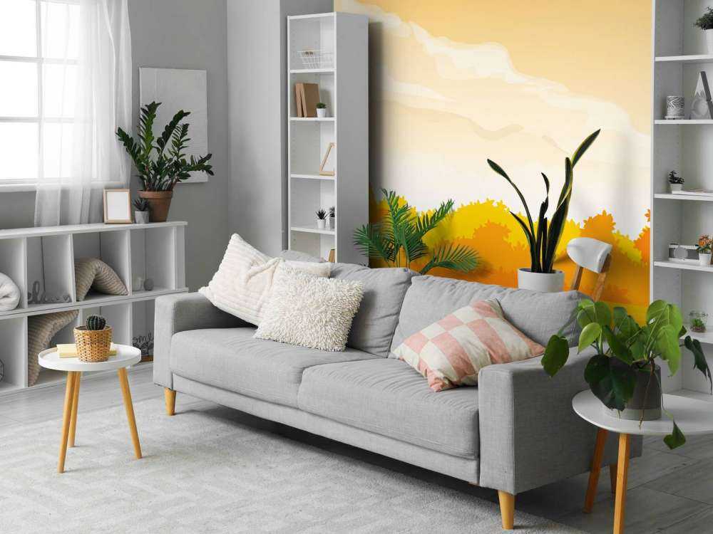 Illustration einer Herbstlandschaft