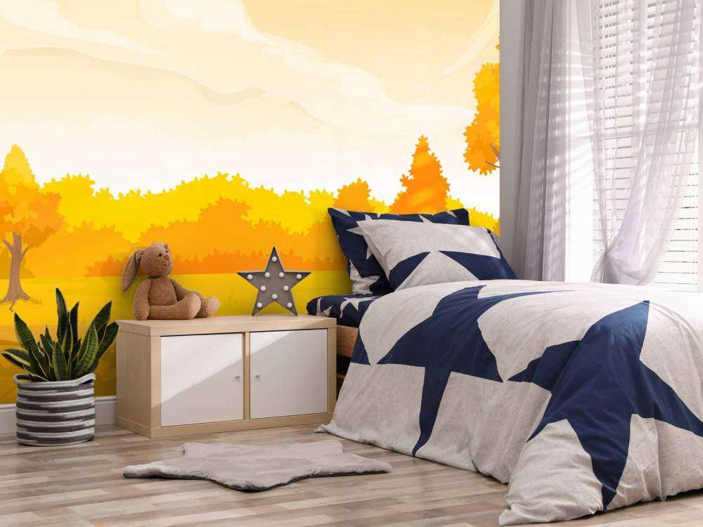 Illustration einer Herbstlandschaft