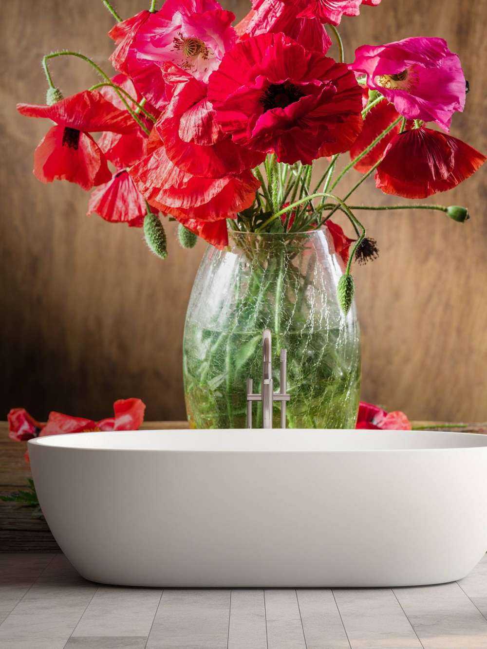 Mohnblumen in einer Vase