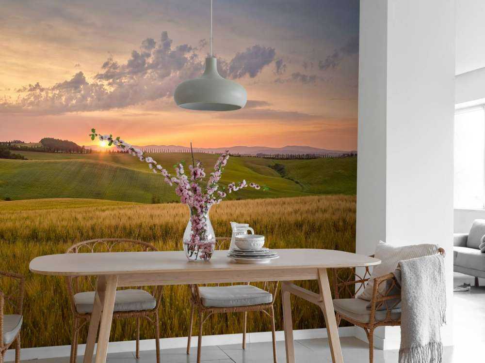Sonnenuntergang in italienischer Landschaft