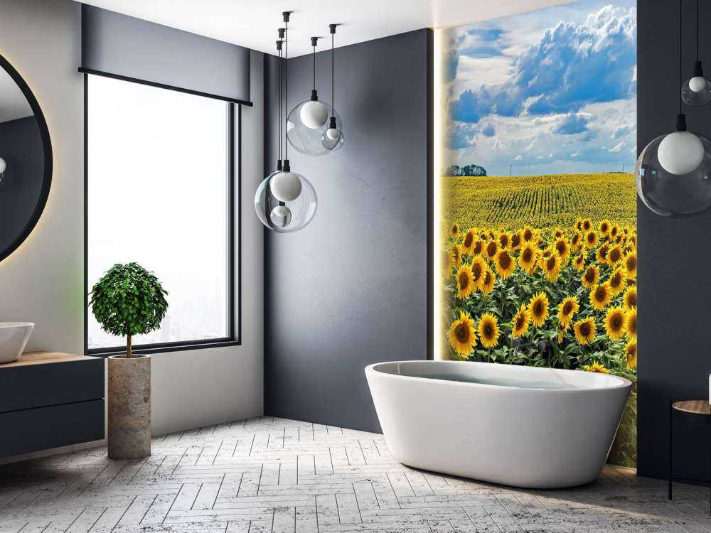 Wiese voller Sonnenblumen