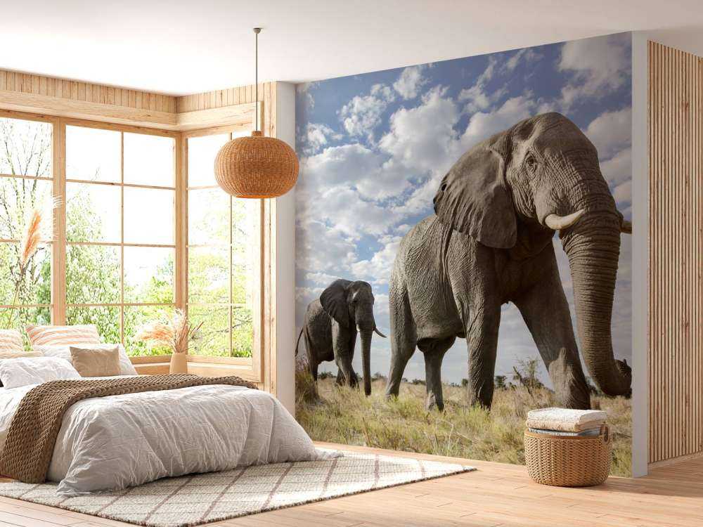 Vorbeiziehende Elefanten