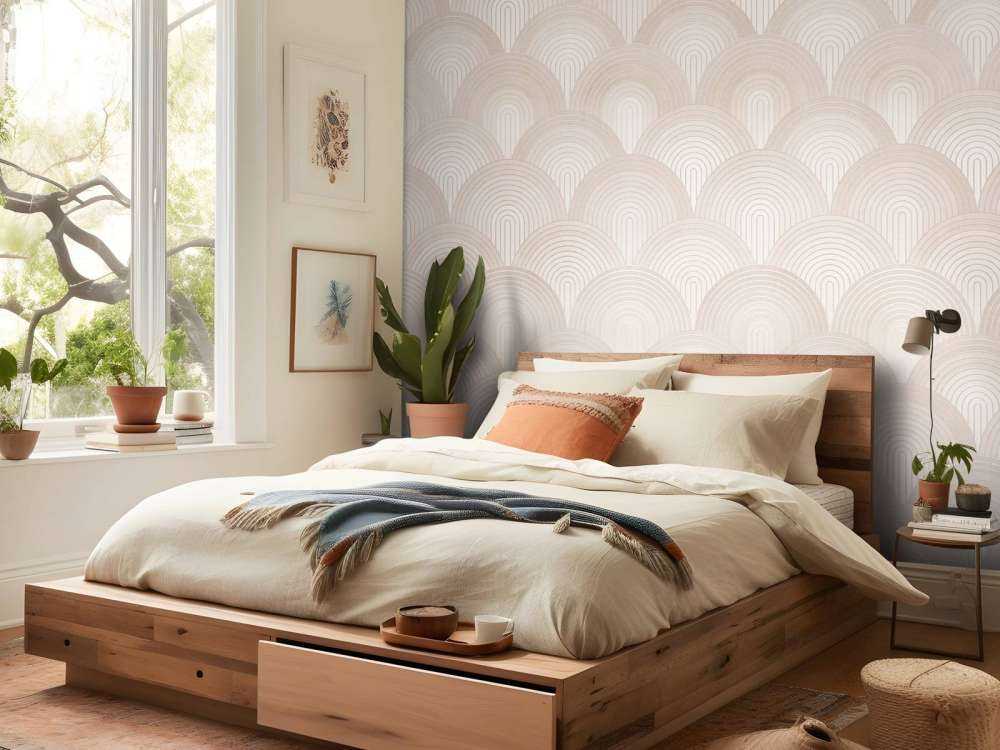 Boho ombre Bögen - Pfirsichflaum