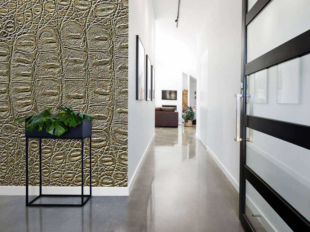 Haut eines Krokodils