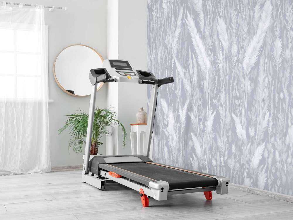 Wand der Feldgräser - blau