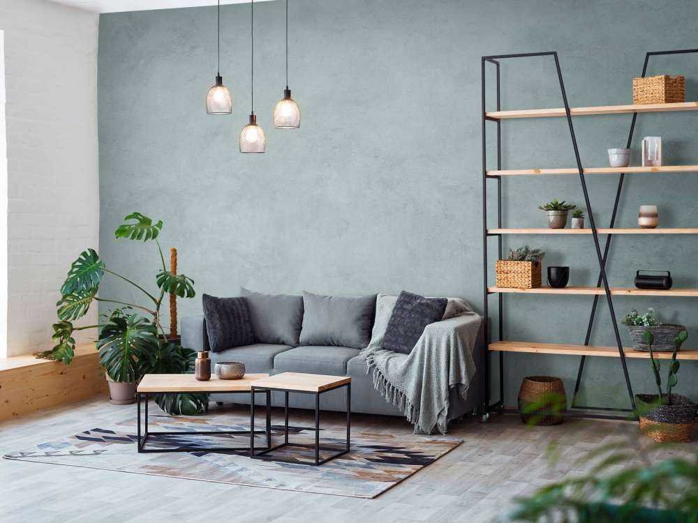 Beton mit Grüntönen
