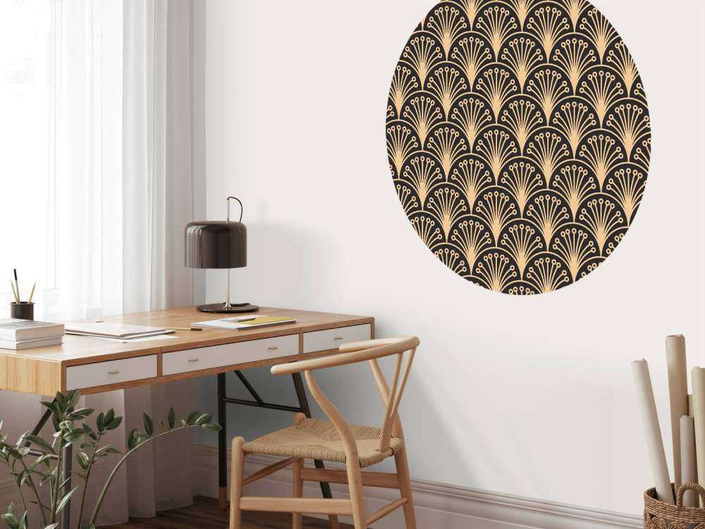 Gold Art Deco Blumen