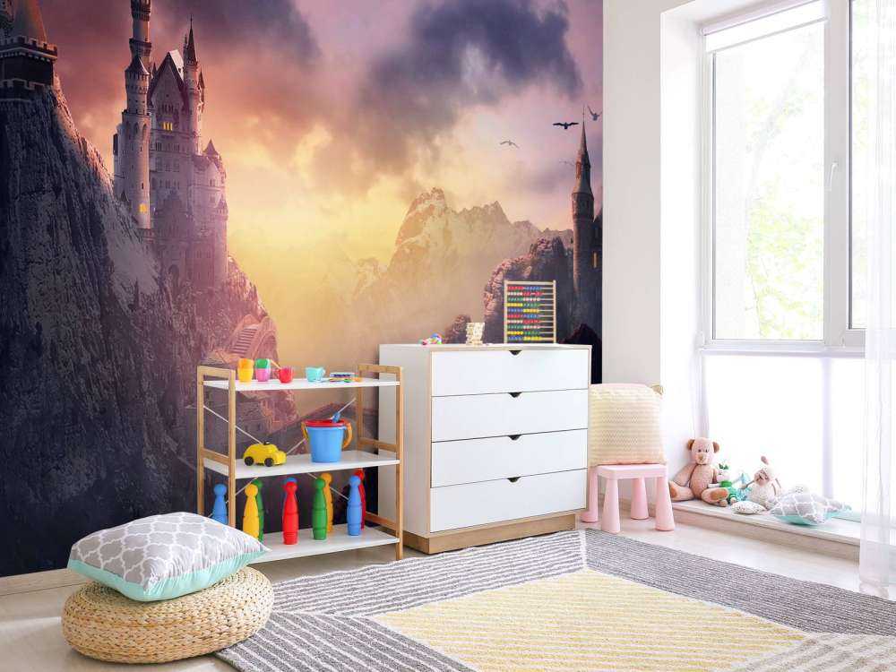 Schloss bei Sonnenuntergang