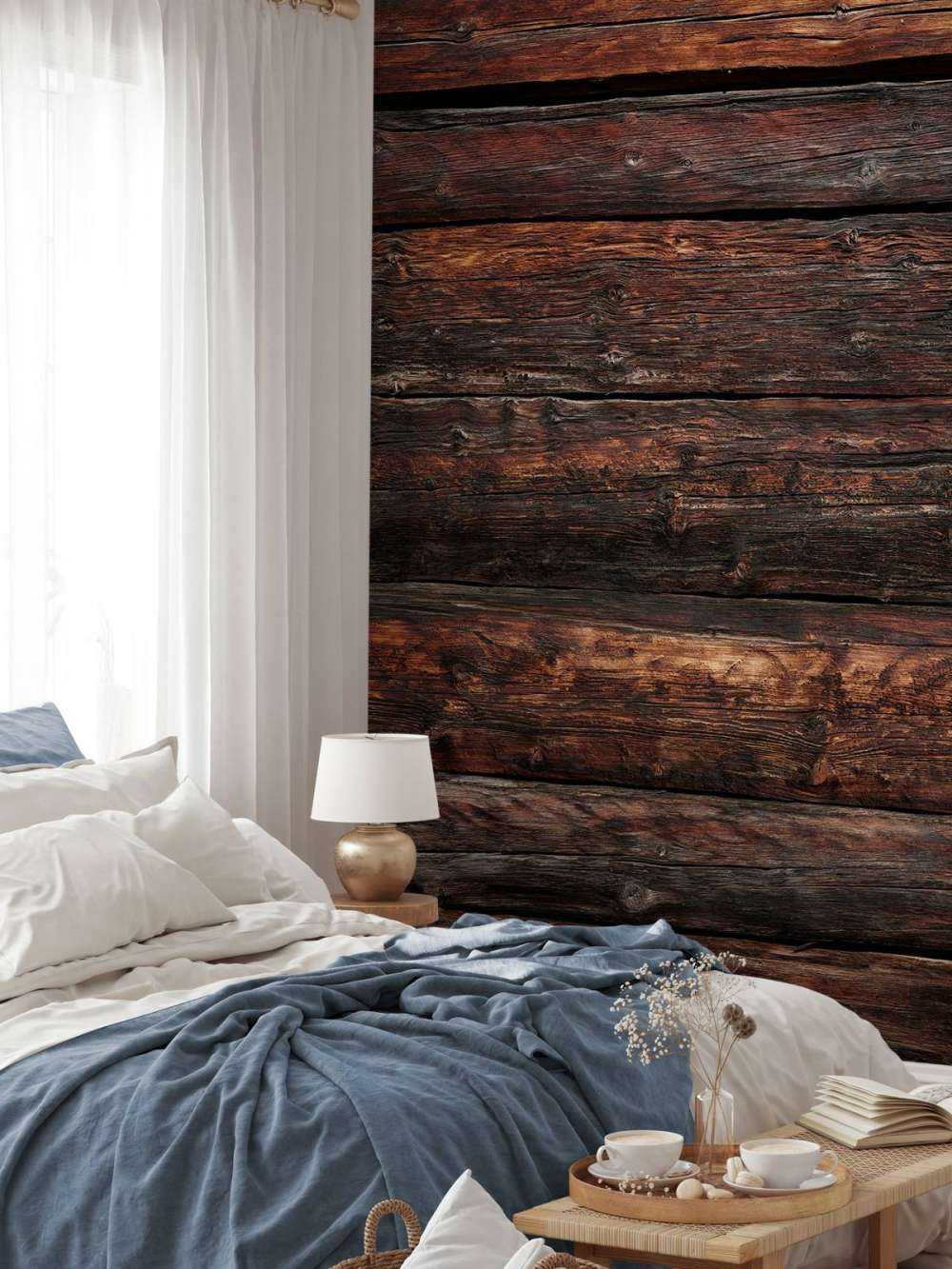 Verbranntes altes Holz