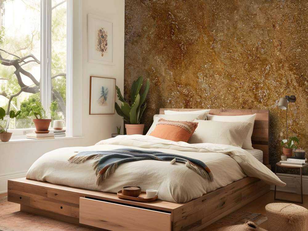 Marmor mit Goldton