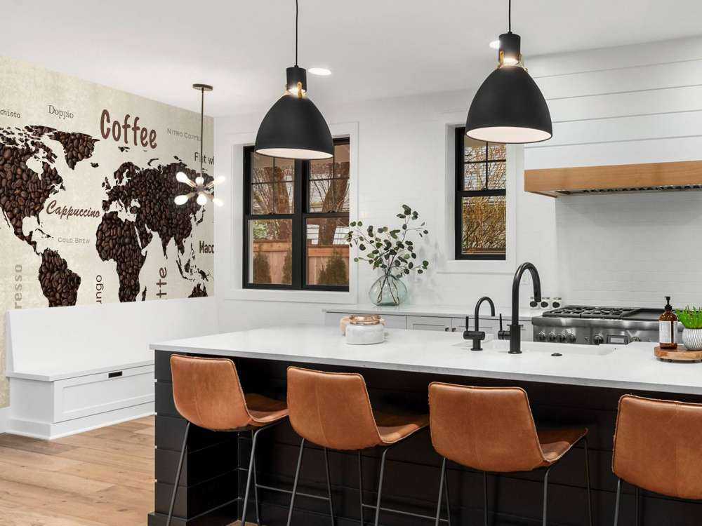 Weltkarte Kaffee