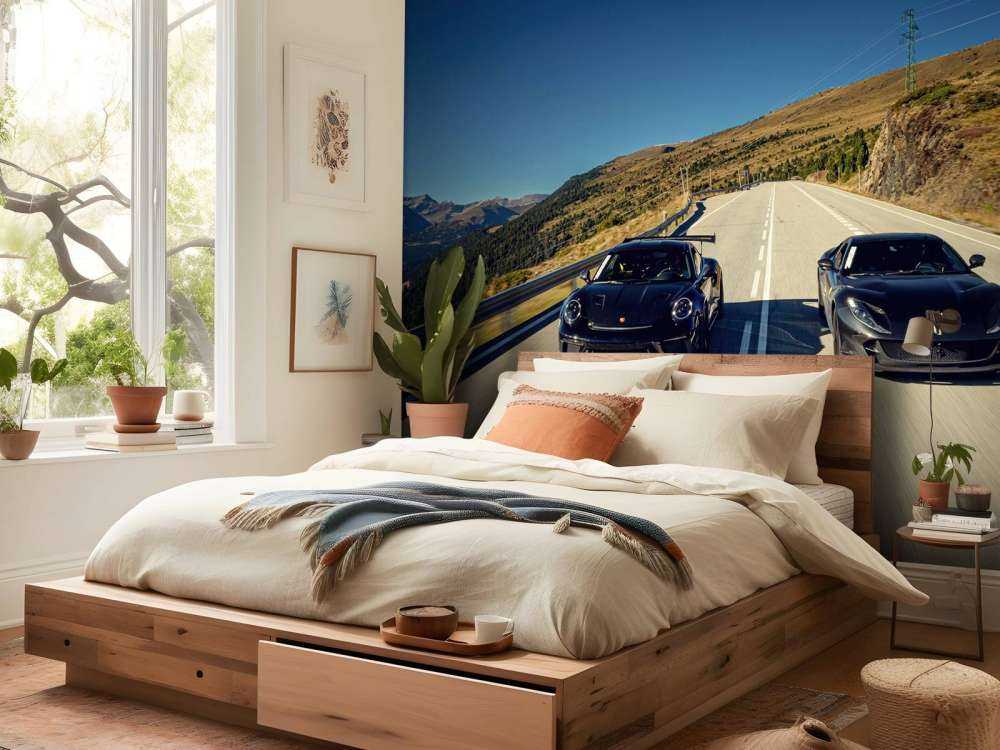 Schwarze Supersportwagen in Bergen