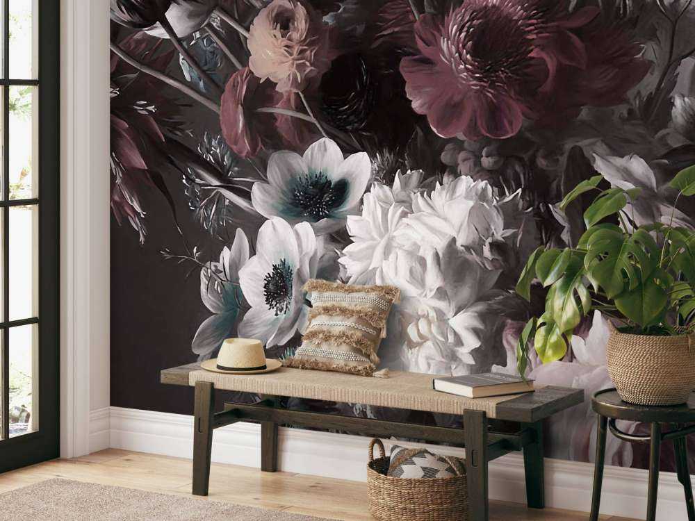 Großer Strauß mit Anemonen Orange