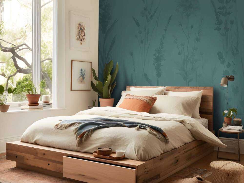 Lavendellicht Nahtlos Tiefes Teal