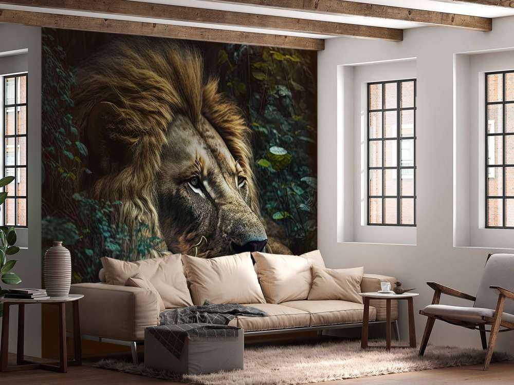 König Löwe im Dschungel