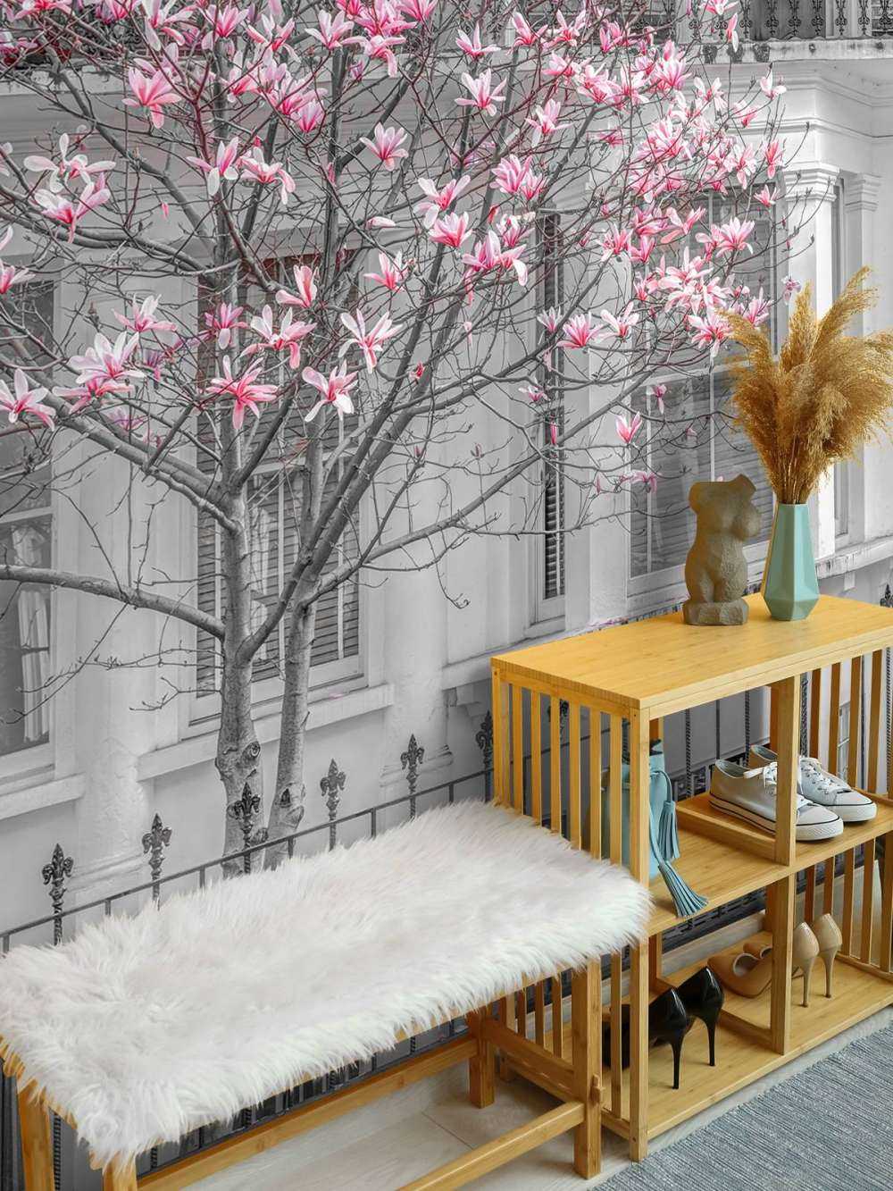Blühender Magnolienbaum