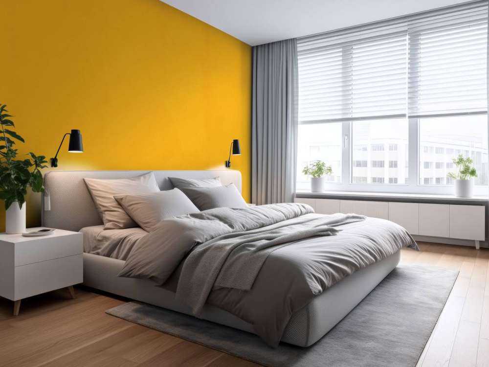 Sonniger orange gelber Beton