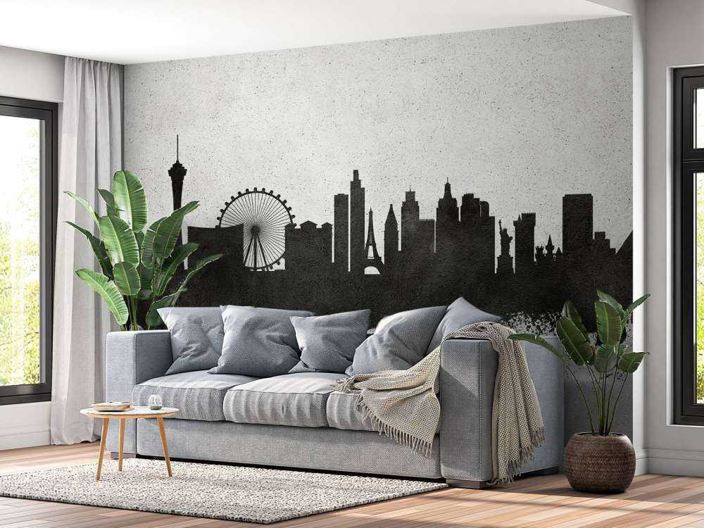 Aquarell-Skyline, Las Vegas