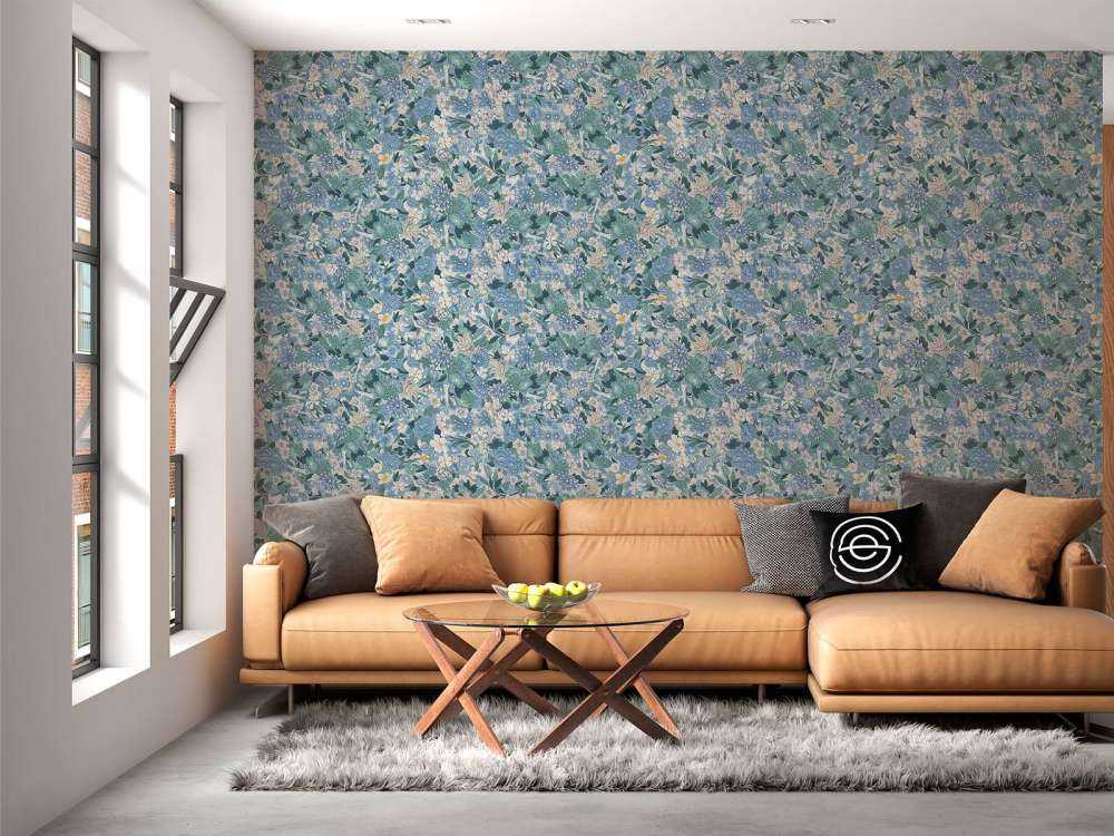 Floral Blossom Blue