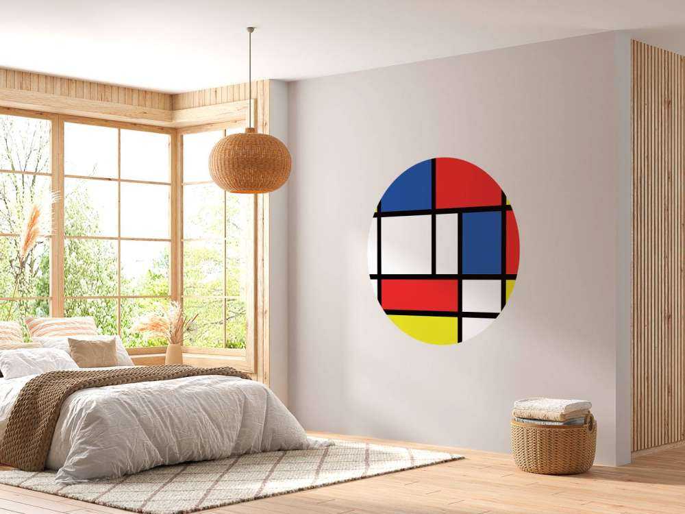 Mondriaan auf Fototapete