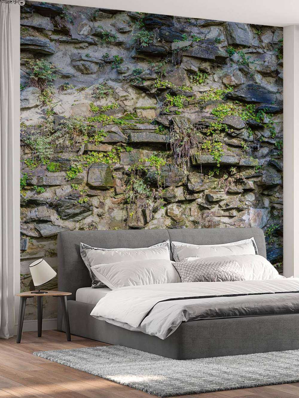 Bedeckte Wand