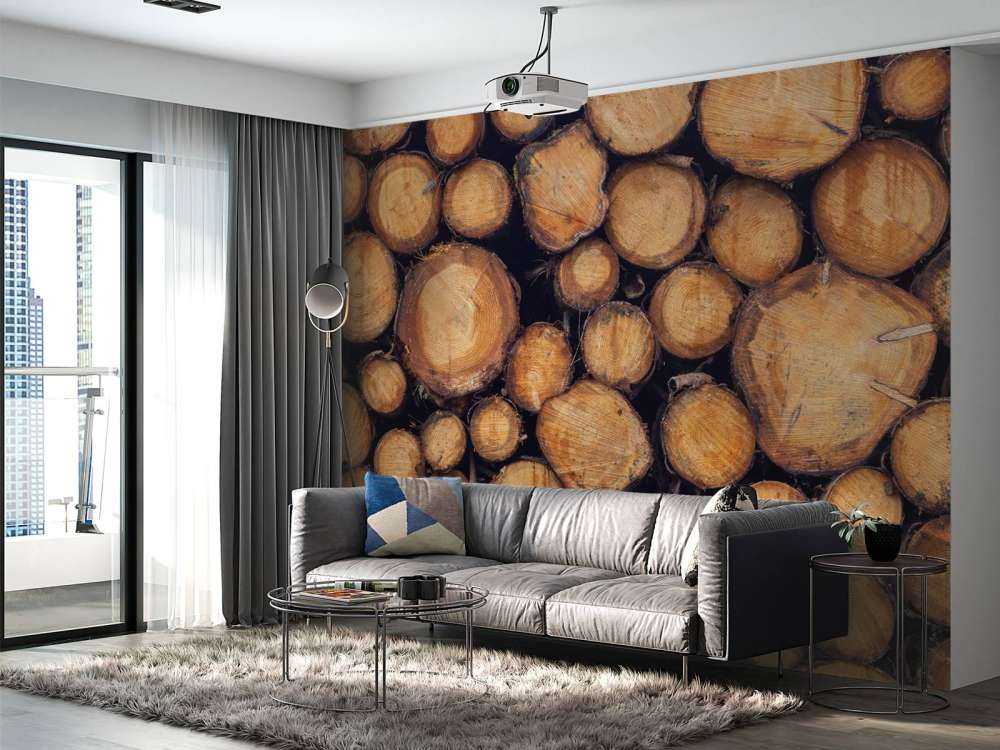 Gehacktes Holz
