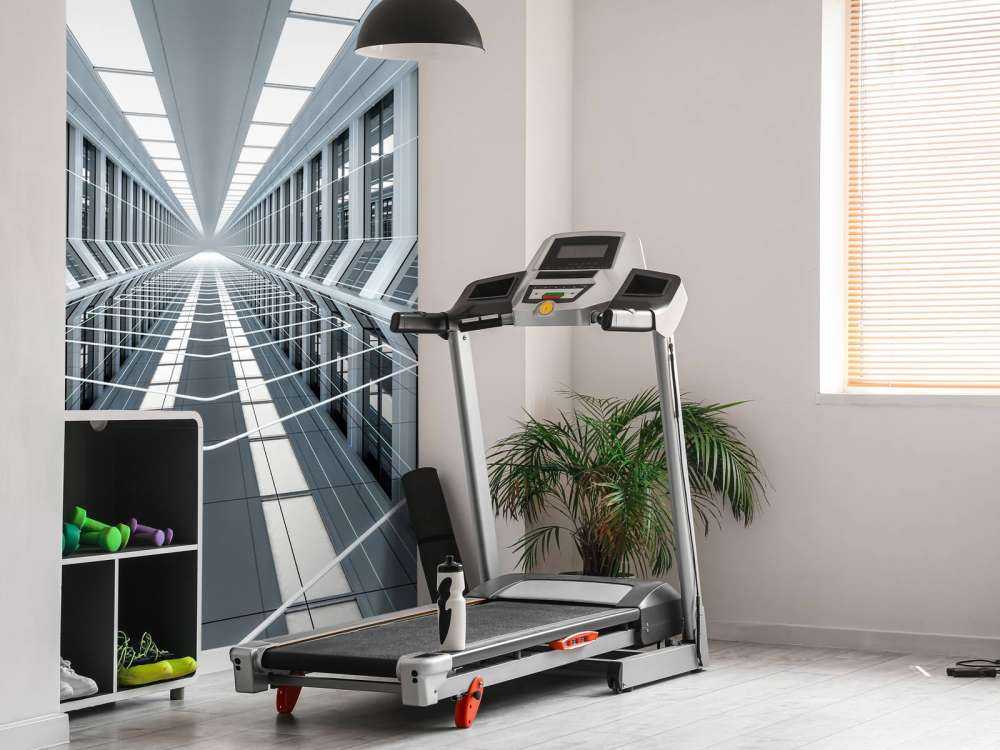 3D-Korridor in einem Büro