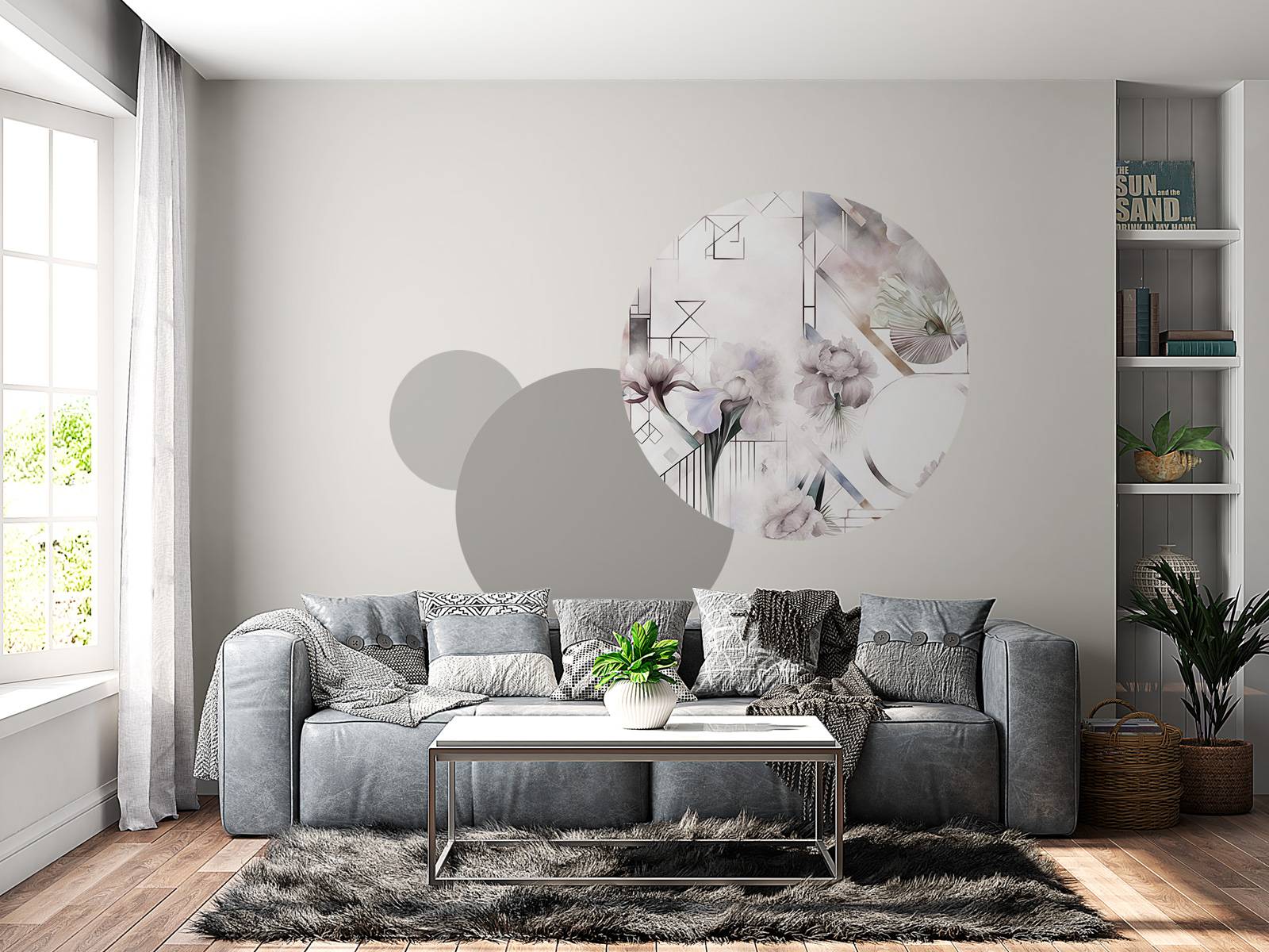 Aquarellgeometrie Beige