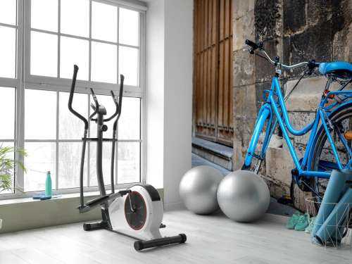 Blaues Fahrrad