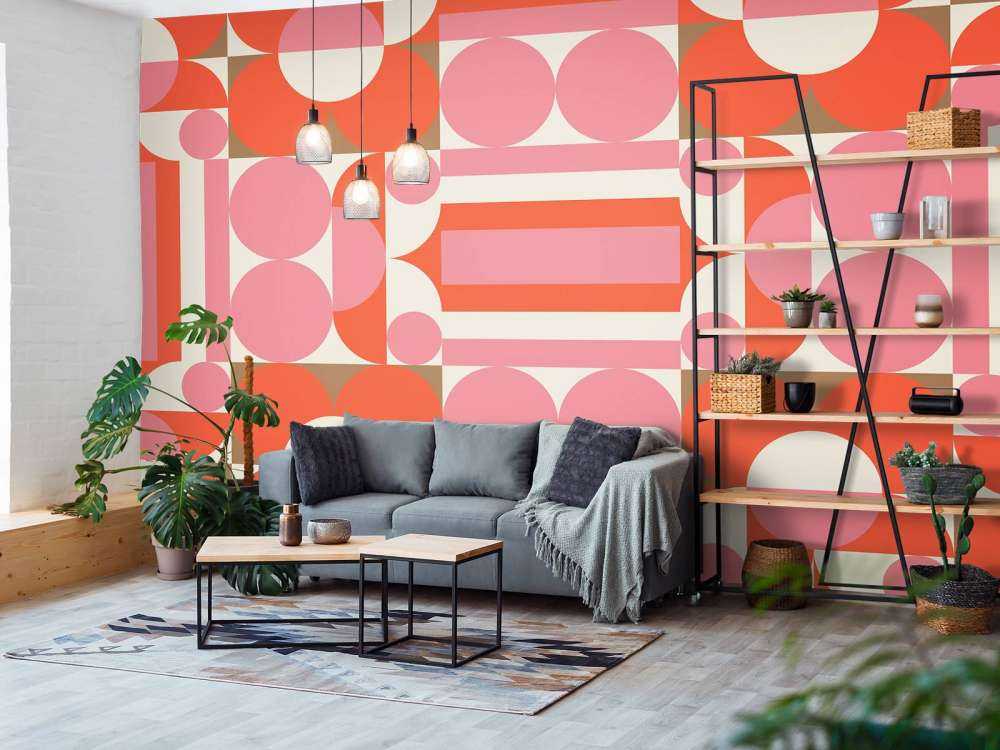 Pastellfarbene Formen