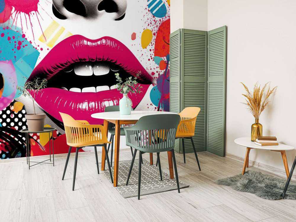 Pop-Art-Lippen
