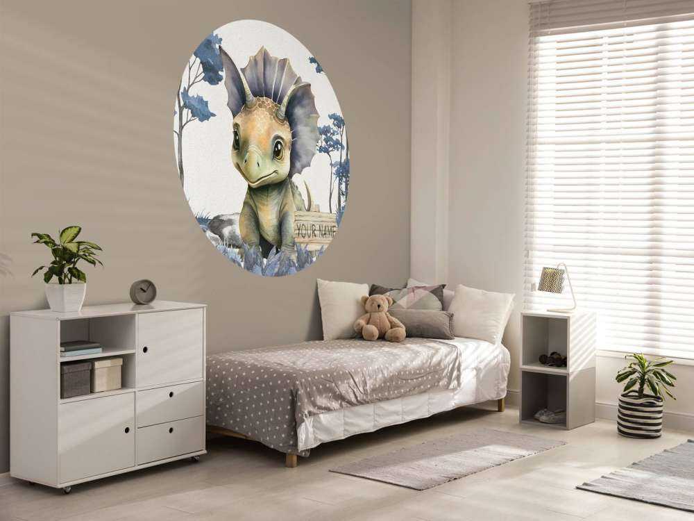 Baby-Triceratops im blauen Dschungel