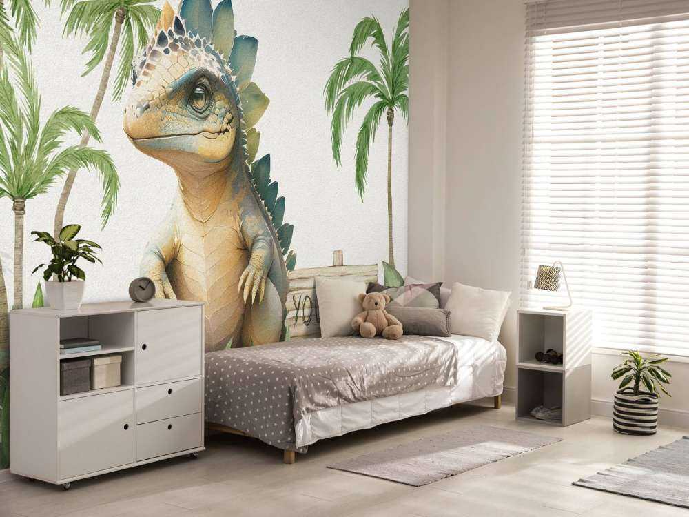 Baby-Stegosaurus im Dschungel