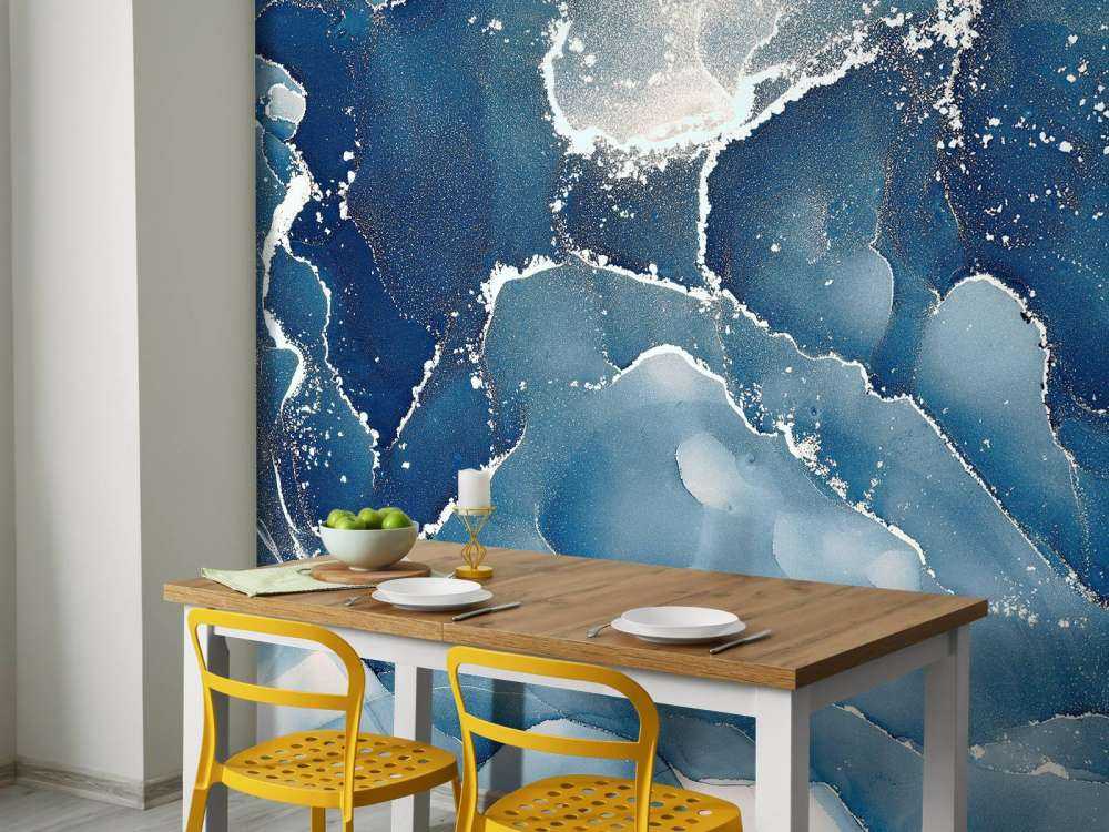 Blauer Marmor