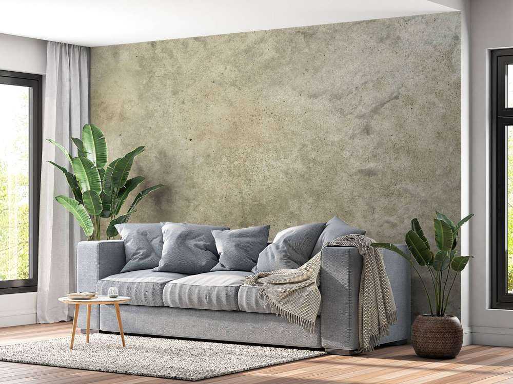 Hellgrauer polierter Beton