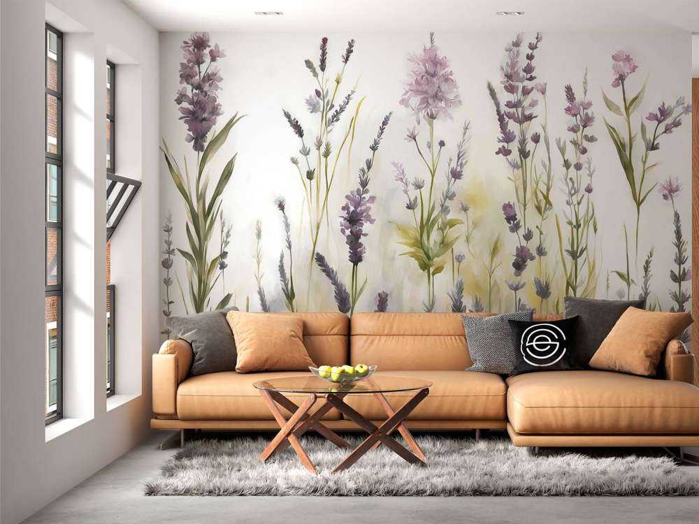 Lavendellicht Nahtlos Warm Beige