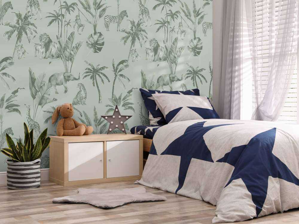 Tierisches Dschungelmuster grün