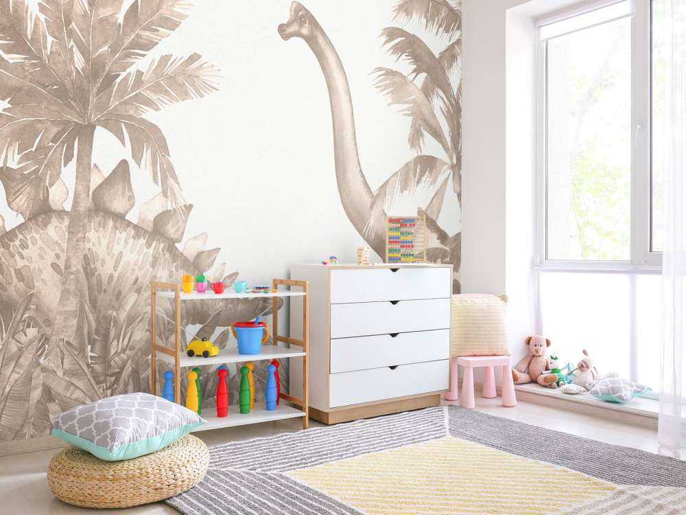 Dinosaurier in Taupe