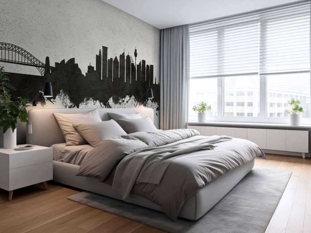 Aquarell-Skyline, Sydney