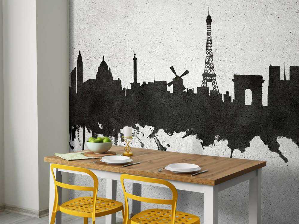 Aquarell-Skyline, Paris