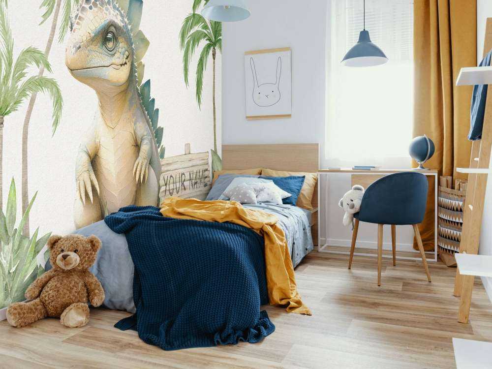 Baby-Stegosaurus im Dschungel