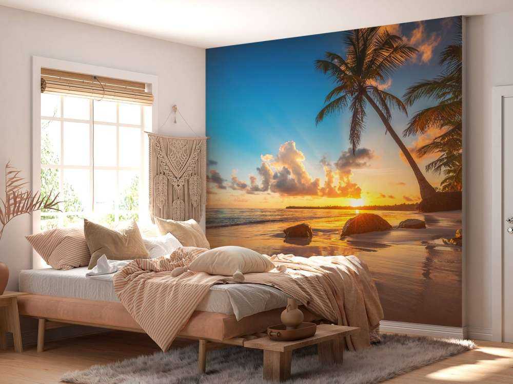 Palmen bei Sonnenuntergang