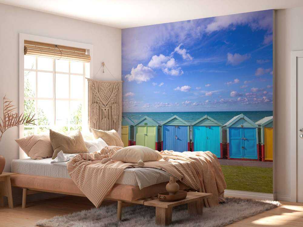 Bunte Strandhäuser