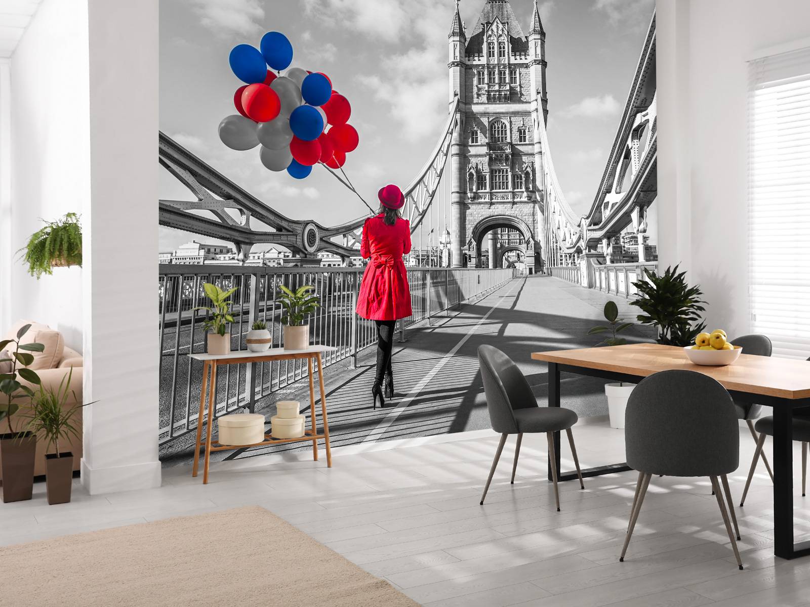 Bunte Luftballons - Fototapete, image size:1600x1200