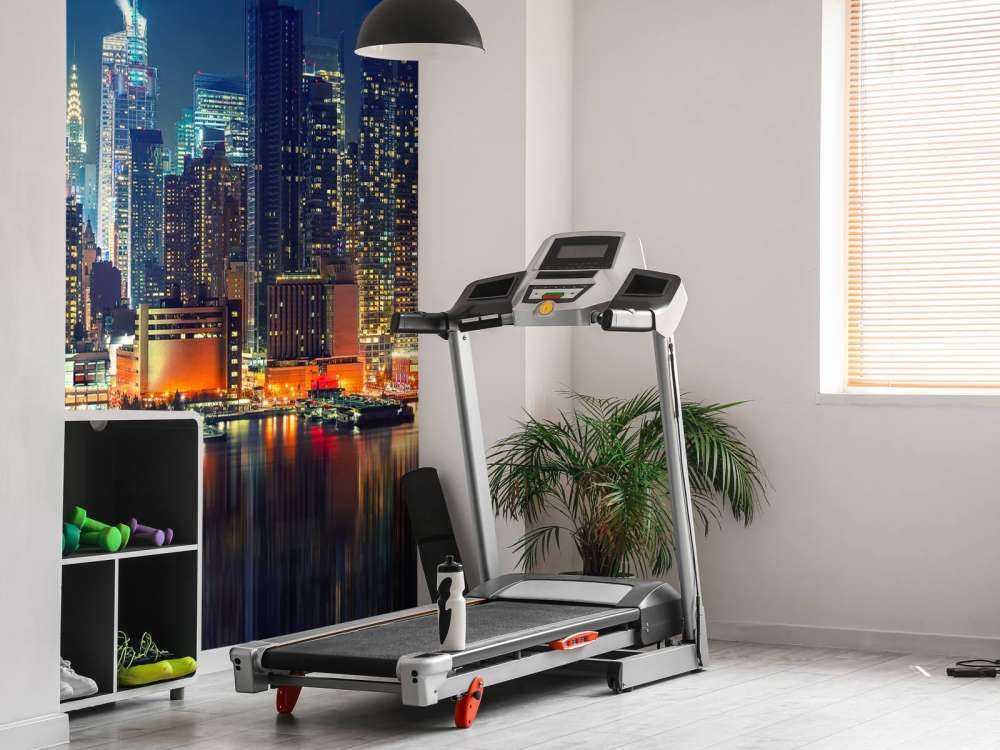 Fototapete New Yorker Skyline bei Nacht