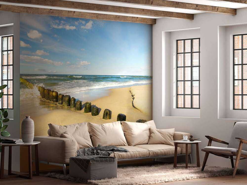 Strand an schönem Tag