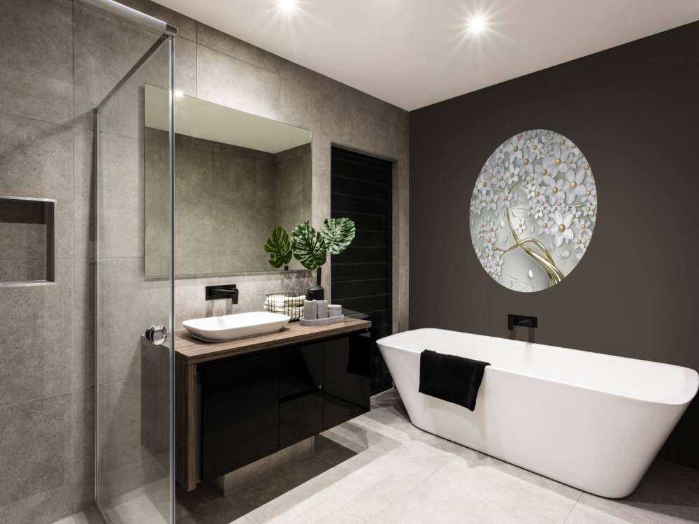 Goldene weiße Blüten